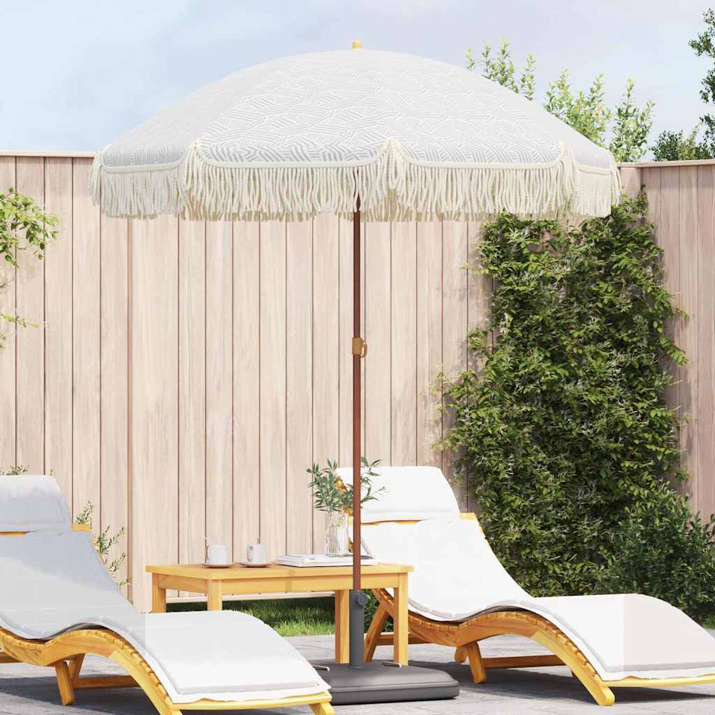 Strand Parasol 160 x 160 x 196 cm Polyester og Stål Rund