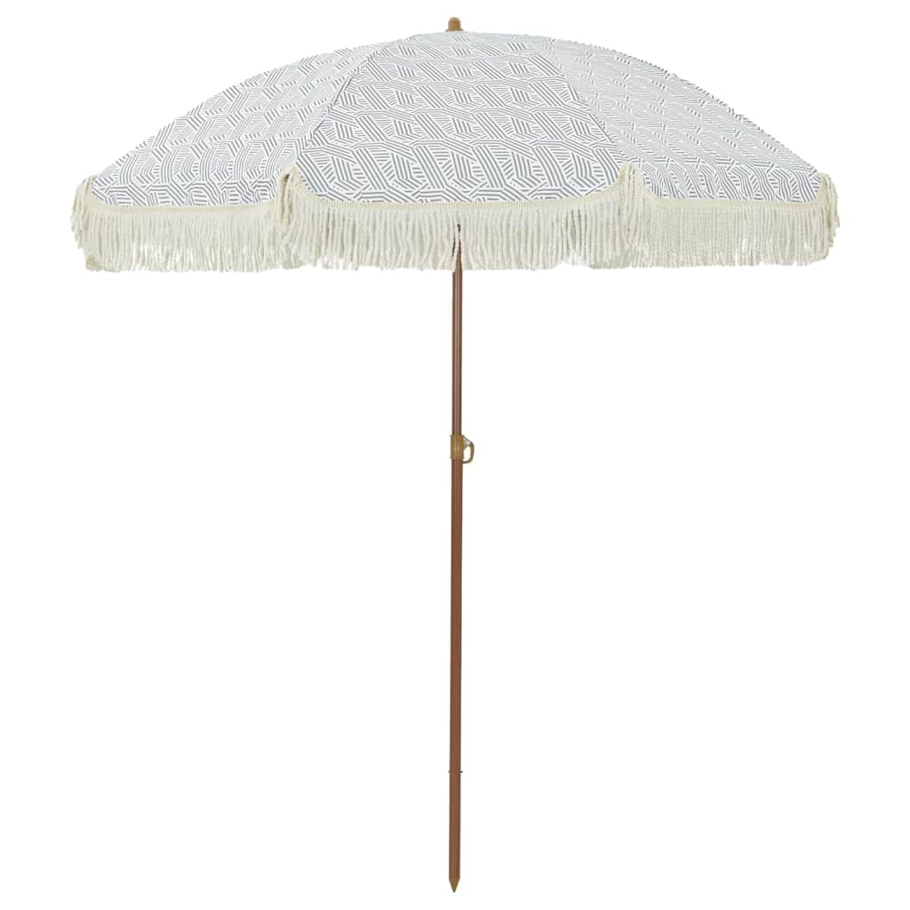Strand Parasol 160 x 160 x 196 cm Polyester og Stål Rund