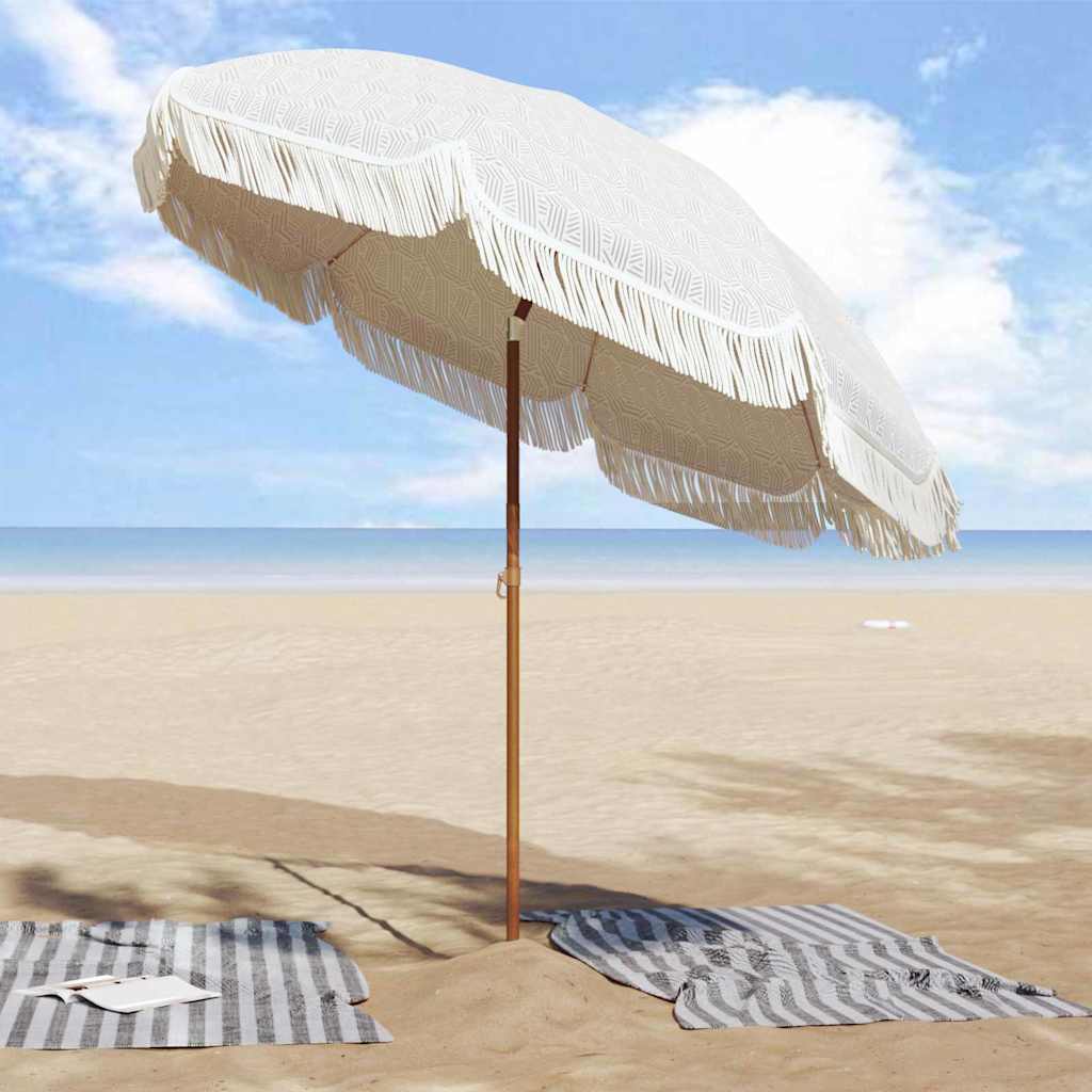 Strand Parasol 205 x 205 x 210 cm Polyester og Stål Rund