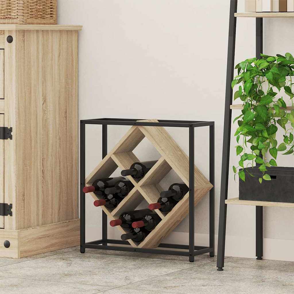Vinfad 16 flasker Konstrueret træ Sonoma eg