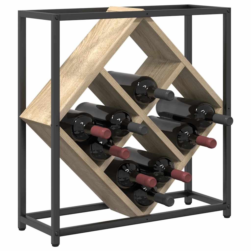 Vinfad 16 flasker Konstrueret træ Sonoma eg