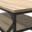 Sofabord Sonoma eg 90 x 50 x 40 cm Ingeniørtræ og stål