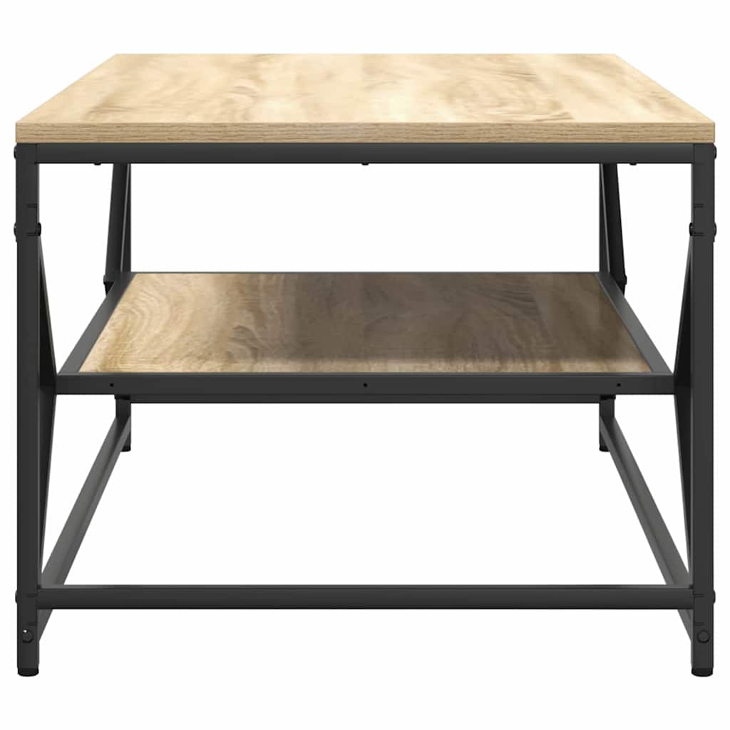 Sofabord Sonoma eg 90 x 50 x 40 cm Ingeniørtræ og stål