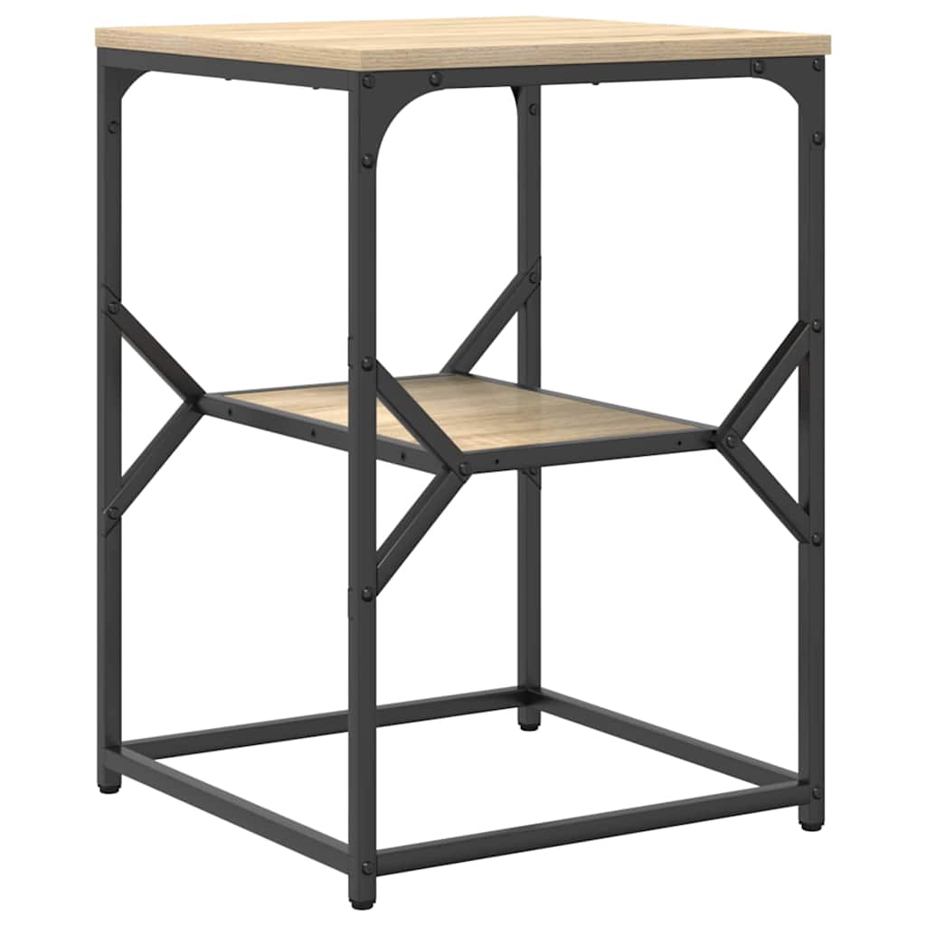 Sidebord Sonoma eg 41 x 40 x 60 cm Ingeniørtræ og stål