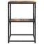 Sidebord Røget eg 41 x 40 x 60 cm Ingeniørtræ og stål