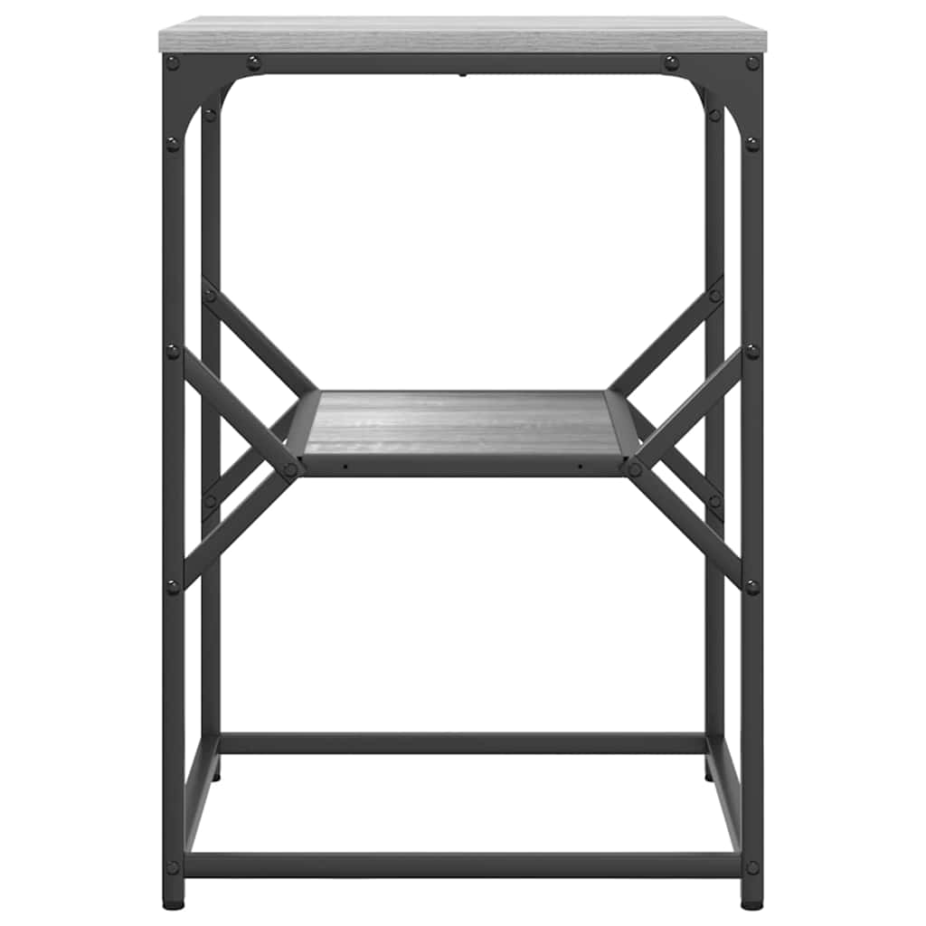 Sidebord Grå Sonoma 41 x 40 x 60 cm Ingeniørtræ og stål