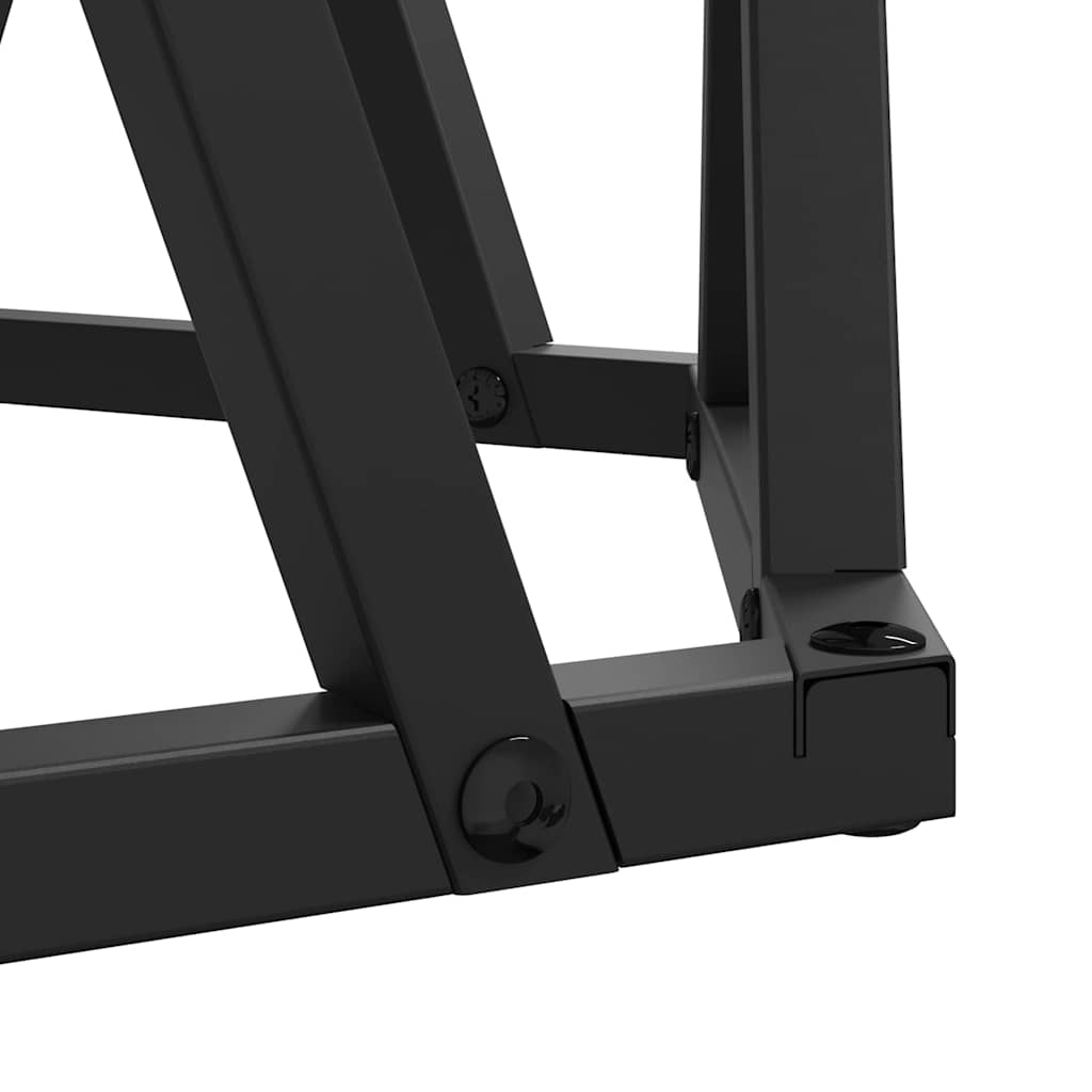Sidebord 2 stk. genbrugstræ 50 x 50 x 40 cm Ingeniørtræ og stål