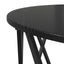 Sofabord Sort eg 80 x 80 x 42 cm Ingeniørtræ og stål
