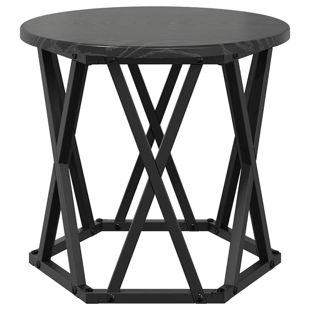 Nesting Sidebord 3 stk. Sort eg 53 x 53 x 40 cm