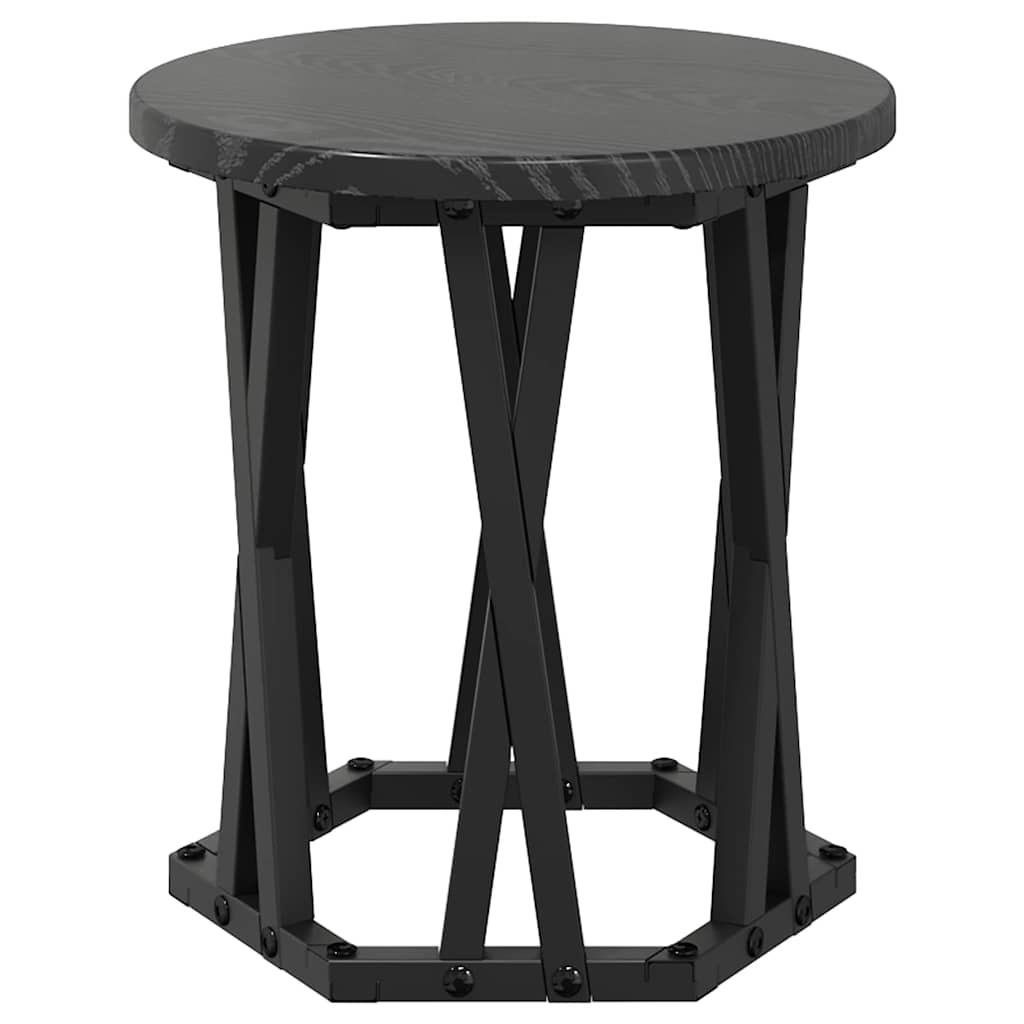 Nesting Sidebord 3 stk. Sort eg 53 x 53 x 40 cm