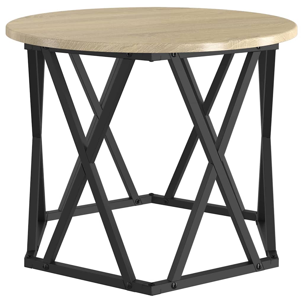 Nesting Sidebord 3 stk. Sonoma eg 53 x 53 x 40 cm