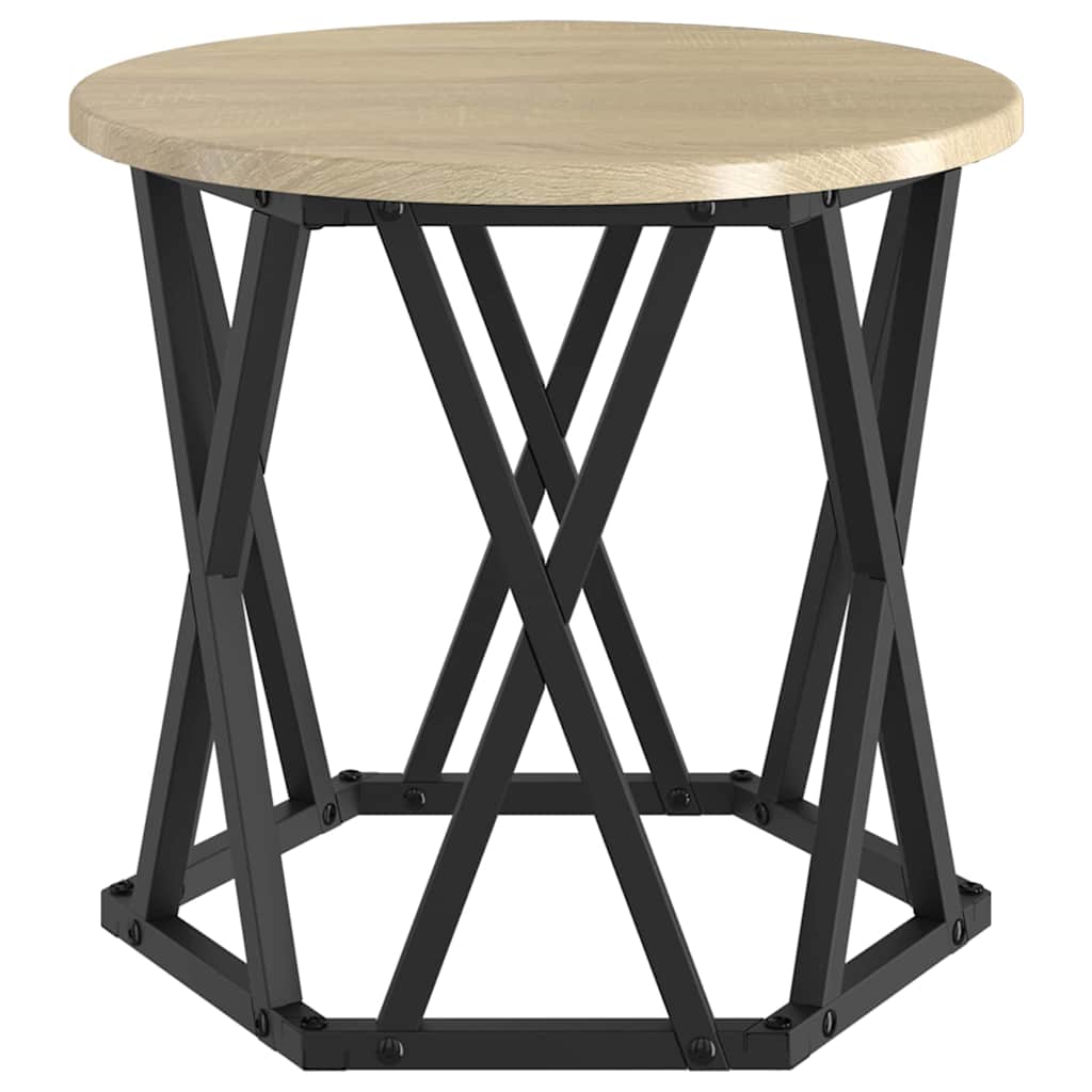 Nesting Sidebord 3 stk. Sonoma eg 53 x 53 x 40 cm