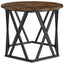 Nesting Sidebord 3 stk. Røget eg 53 x 53 x 40 cm