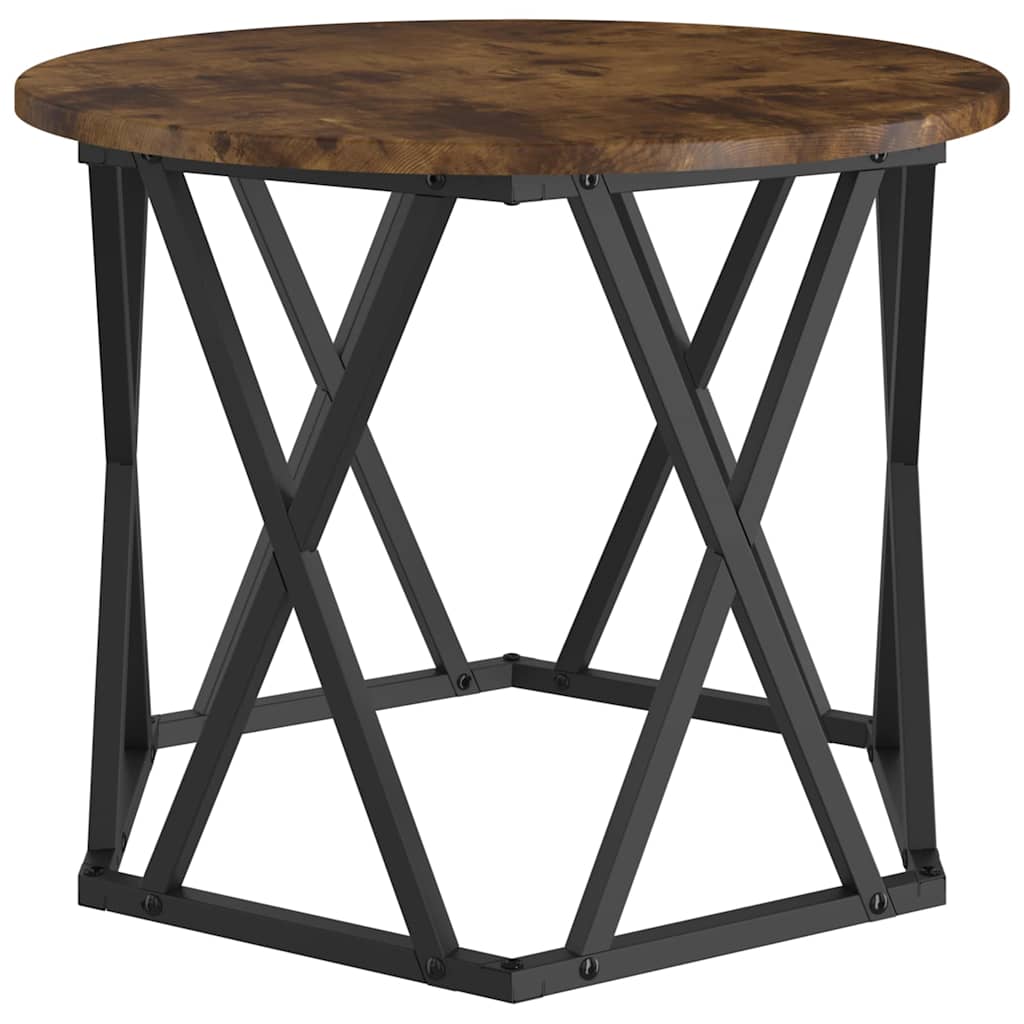 Nesting Sidebord 3 stk. Røget eg 53 x 53 x 40 cm