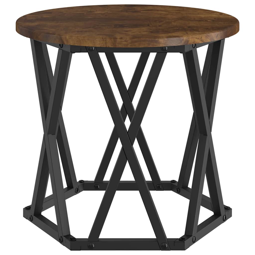 Nesting Sidebord 3 stk. Røget eg 53 x 53 x 40 cm