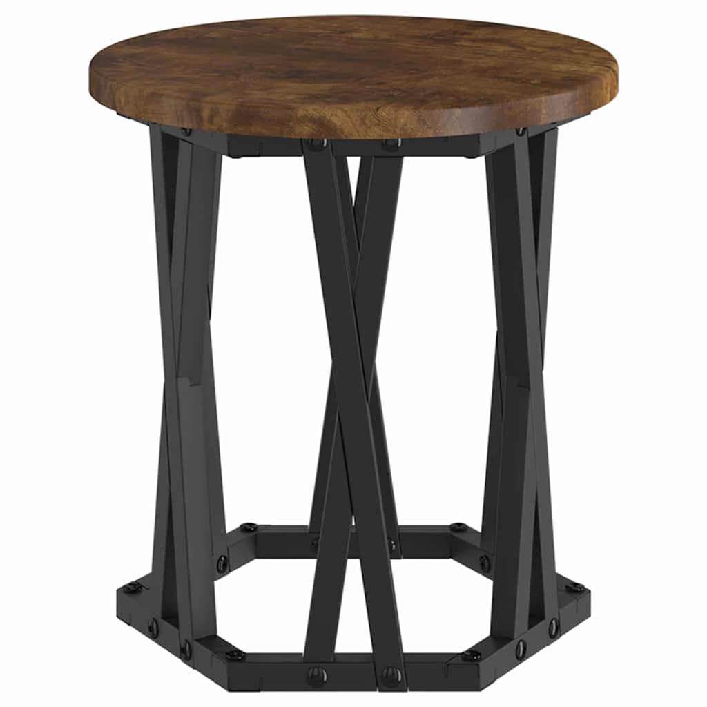 Nesting Sidebord 3 stk. Røget eg 53 x 53 x 40 cm