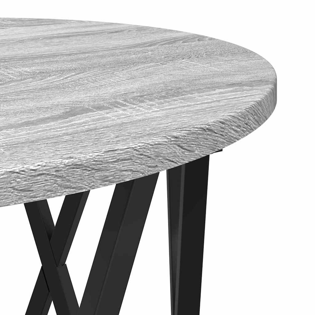 Nesting Sidebord 3 stk. Grå Sonoma 53 x 53 x 40 cm