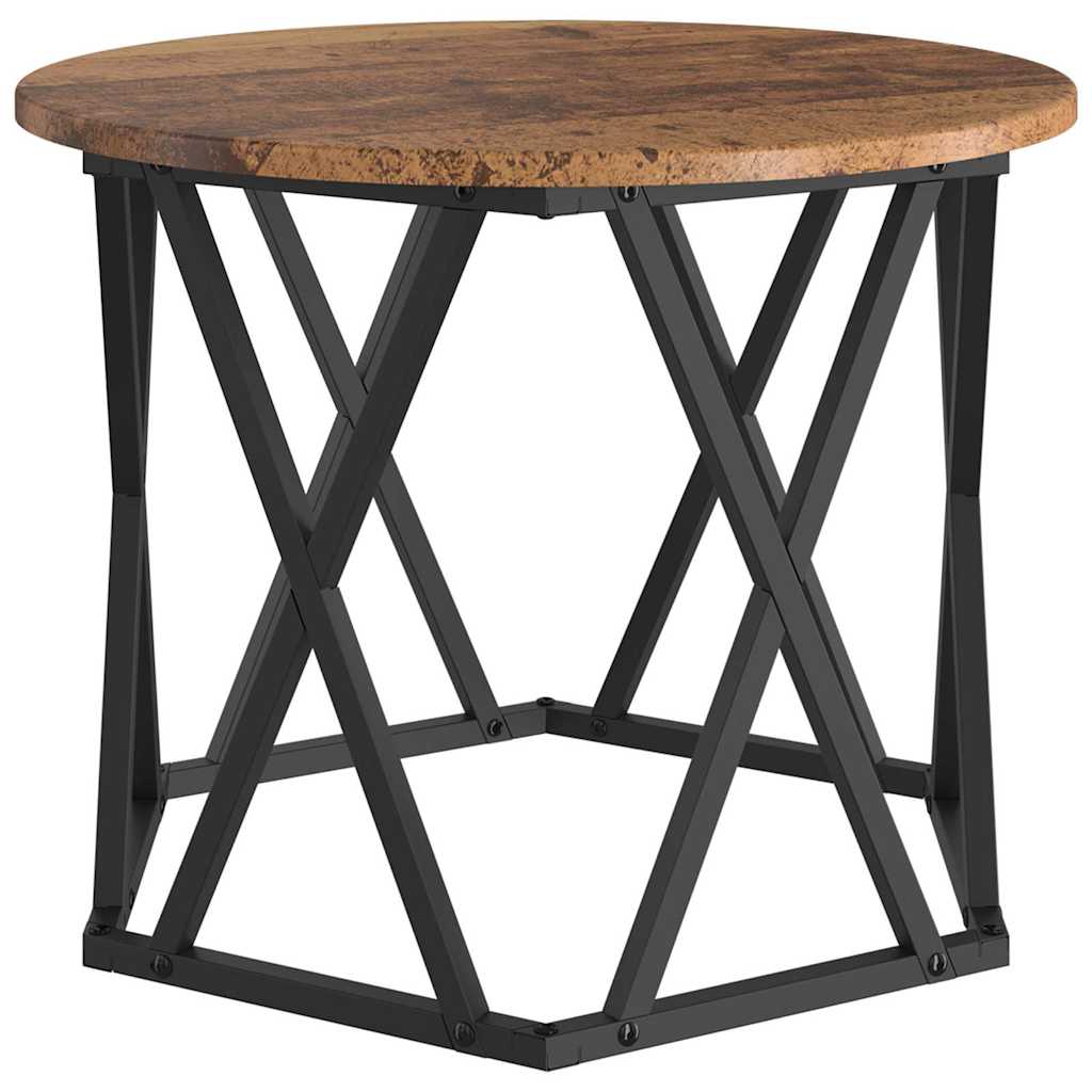Nesting Sidebord 3 stk. Gammelt træ 53 x 53 x 40 cm