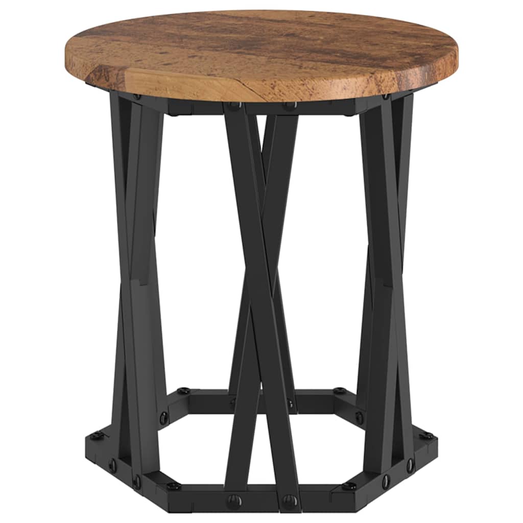 Nesting Sidebord 3 stk. Gammelt træ 53 x 53 x 40 cm