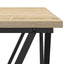 Sofabord Sonoma eg 80 x 80 x 45 cm Ingeniørtræ og stål