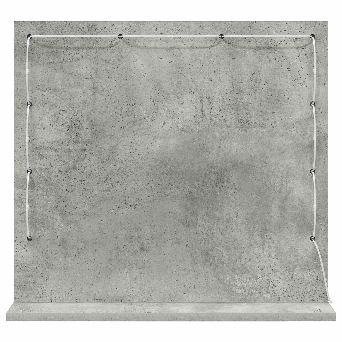 Vaskeskab Spejl Beton Grå 60 x 55 x 18 cm Rektangulær