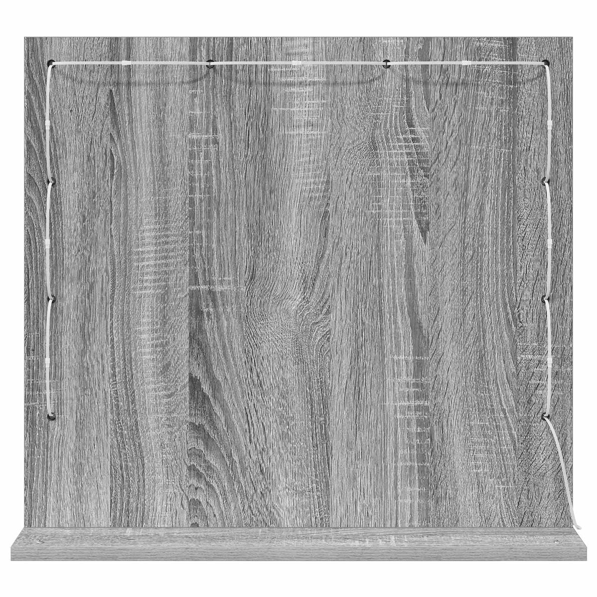 Vaskeskab Spejl Grå Sonoma 60 x 55 x 18 cm Rektangulær