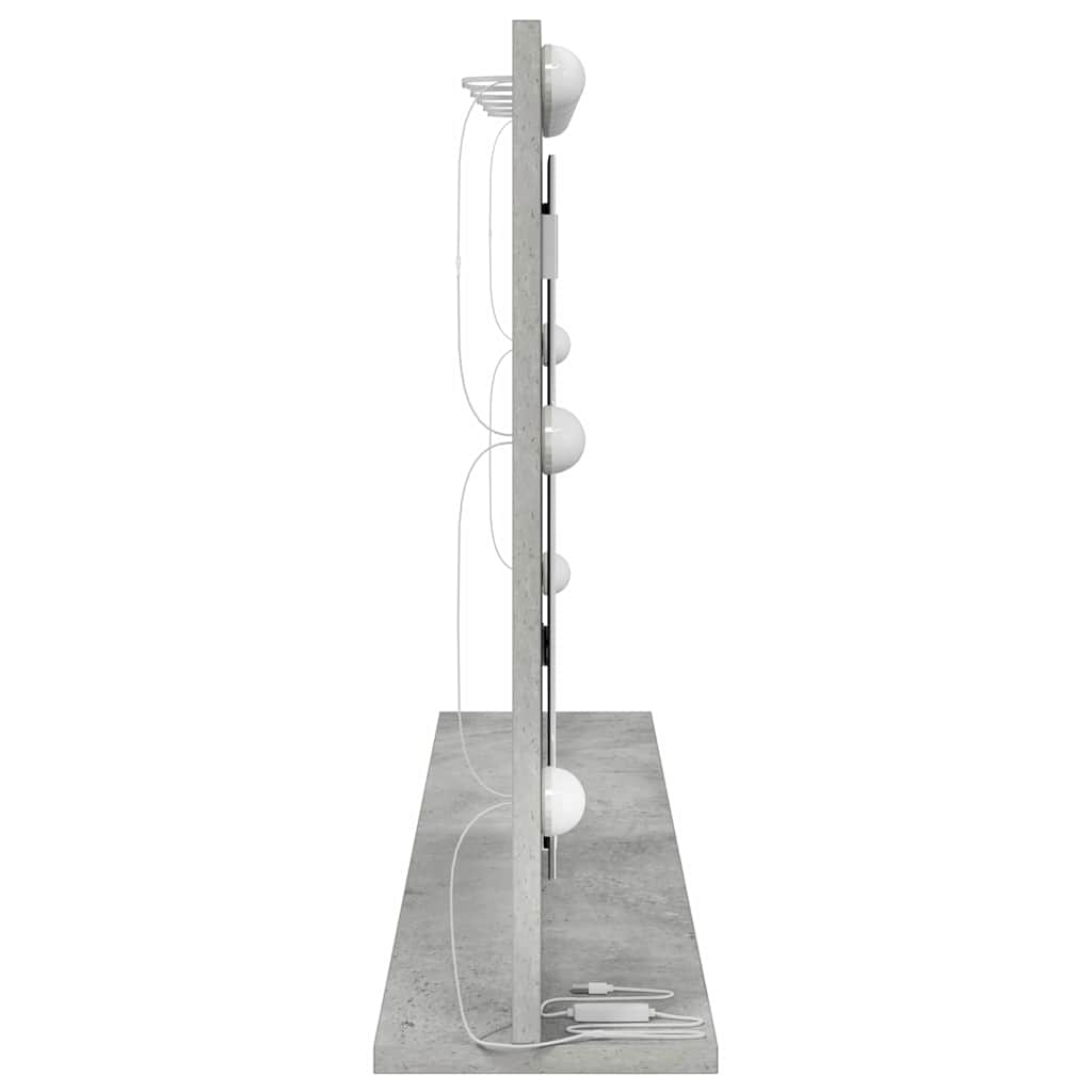 Vaskeskab Spejl Beton Grå 100 x 55 x 18 cm Rektangulær