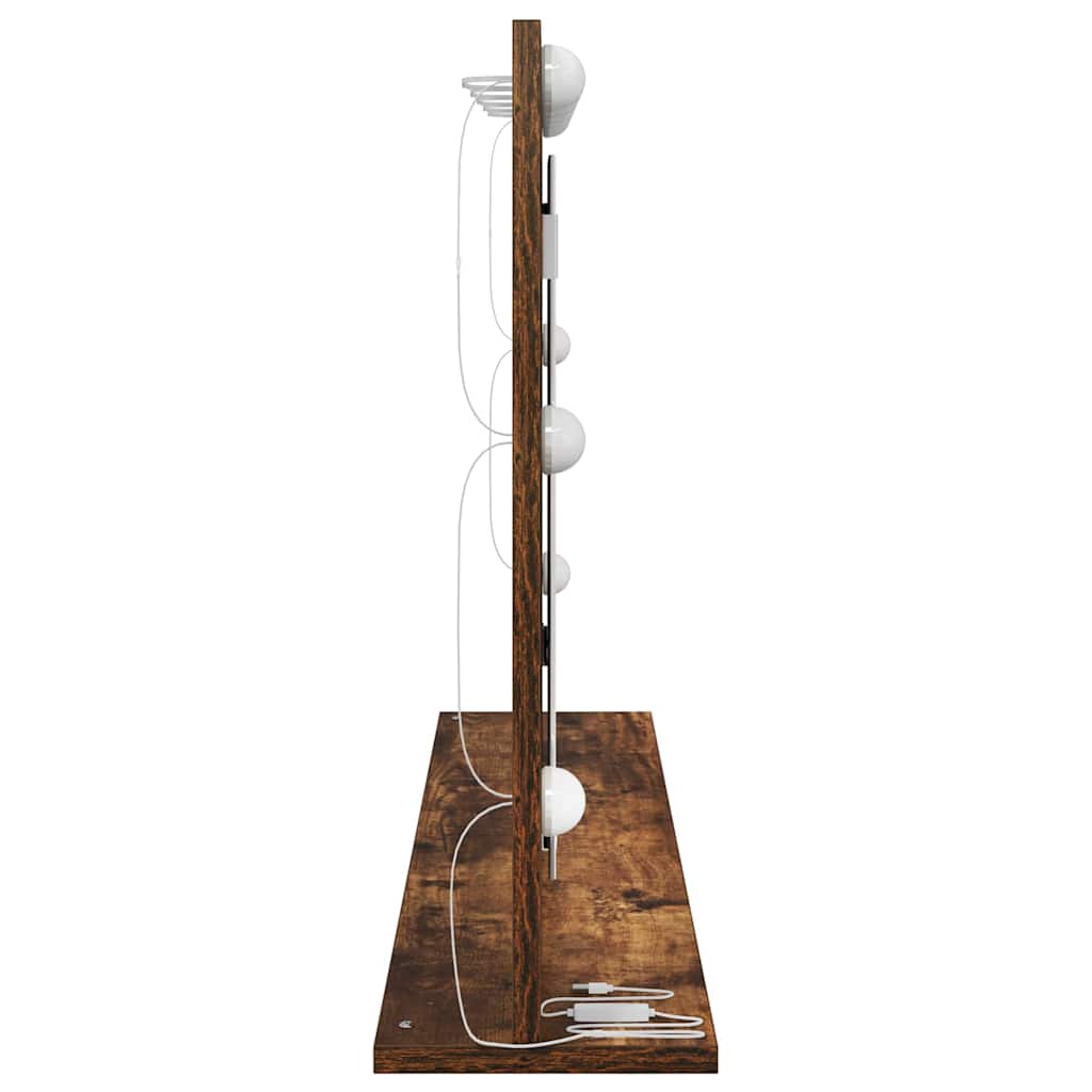 Vaskeskab Spejl Røget eg 100 x 55 x 18 cm Rektangulær