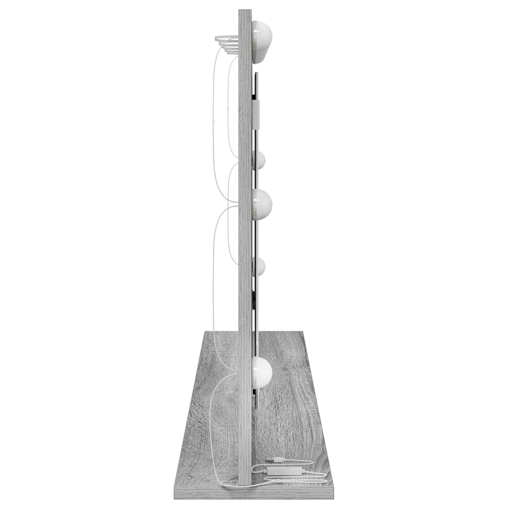Vaskeskab Spejl Grå Sonoma 100 x 55 x 18 cm Rektangulær