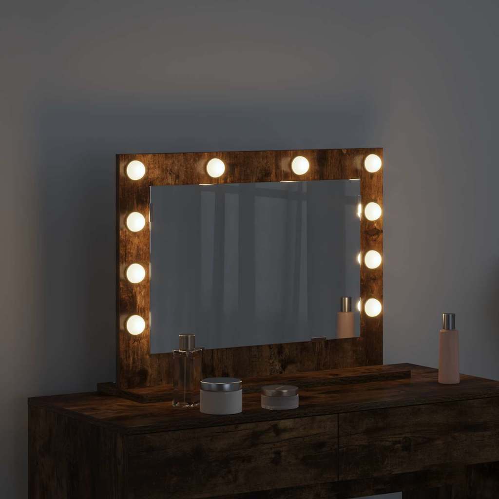 Vaskeskab Spejl Røget eg 60 x 45 x 18 cm Rektangulær