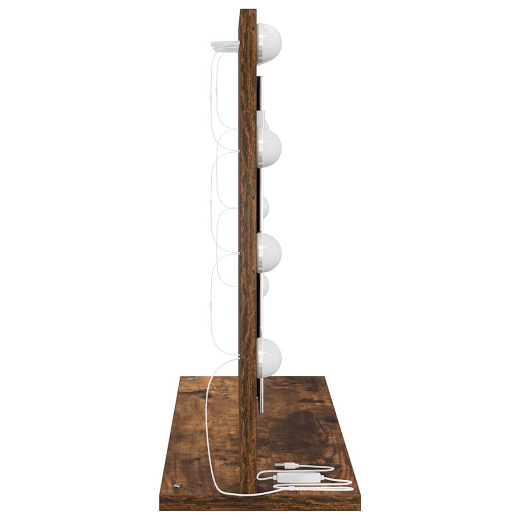 Vaskeskab Spejl Røget eg 60 x 45 x 18 cm Rektangulær