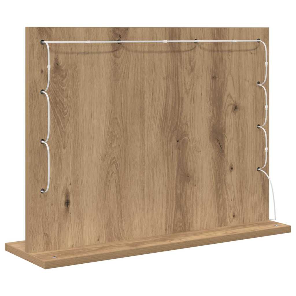 Vaskeskab Spejl Artisan Egetræ 60 x 45 x 18 cm Rektangulær