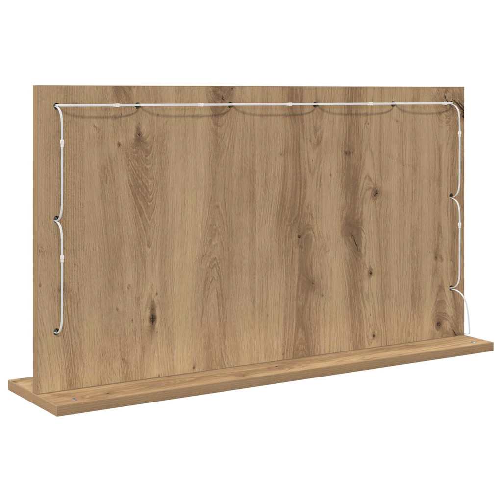 Vaskeskab Spejl Artisan Egetræ 80 x 45 x 18 cm Rektangulær