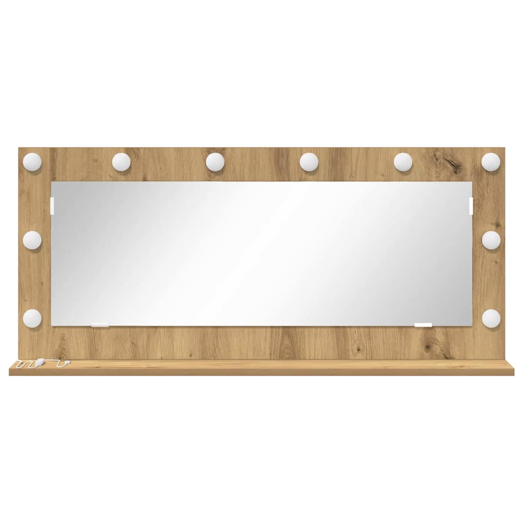 Vaskeskab Spejl Artisan Egetræ 100 x 45 x 18 cm Rektangulær