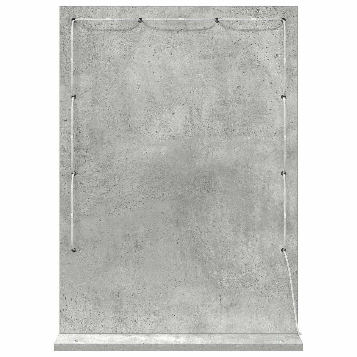 Vaskeskab Spejl Beton Grå 70 x 50 x 18 cm Rektangulær