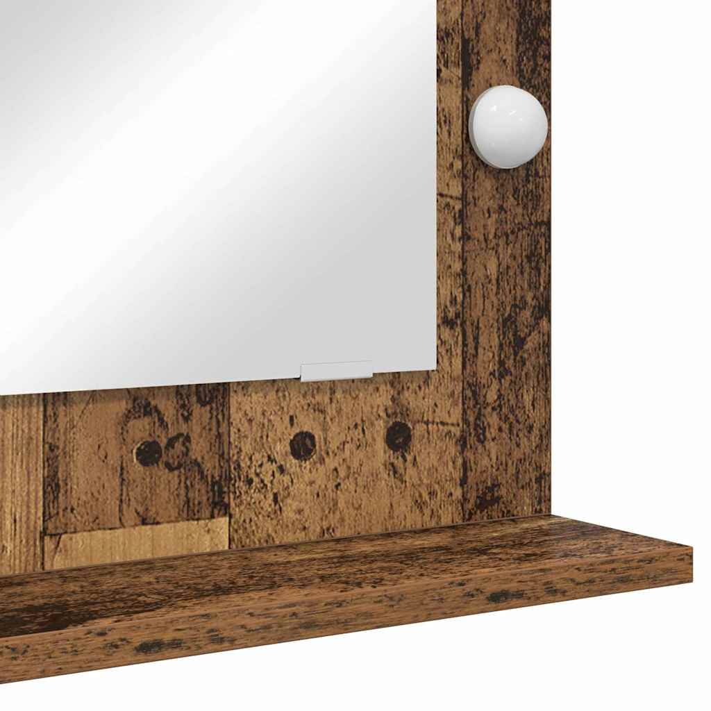 Vaskeskab Spejl Røget eg 70 x 50 x 18 cm Rektangulær