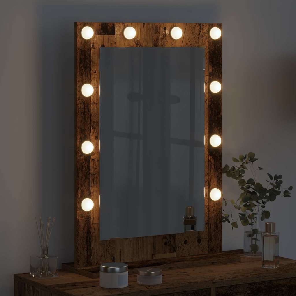 Vaskeskab Spejl Røget eg 70 x 50 x 18 cm Rektangulær