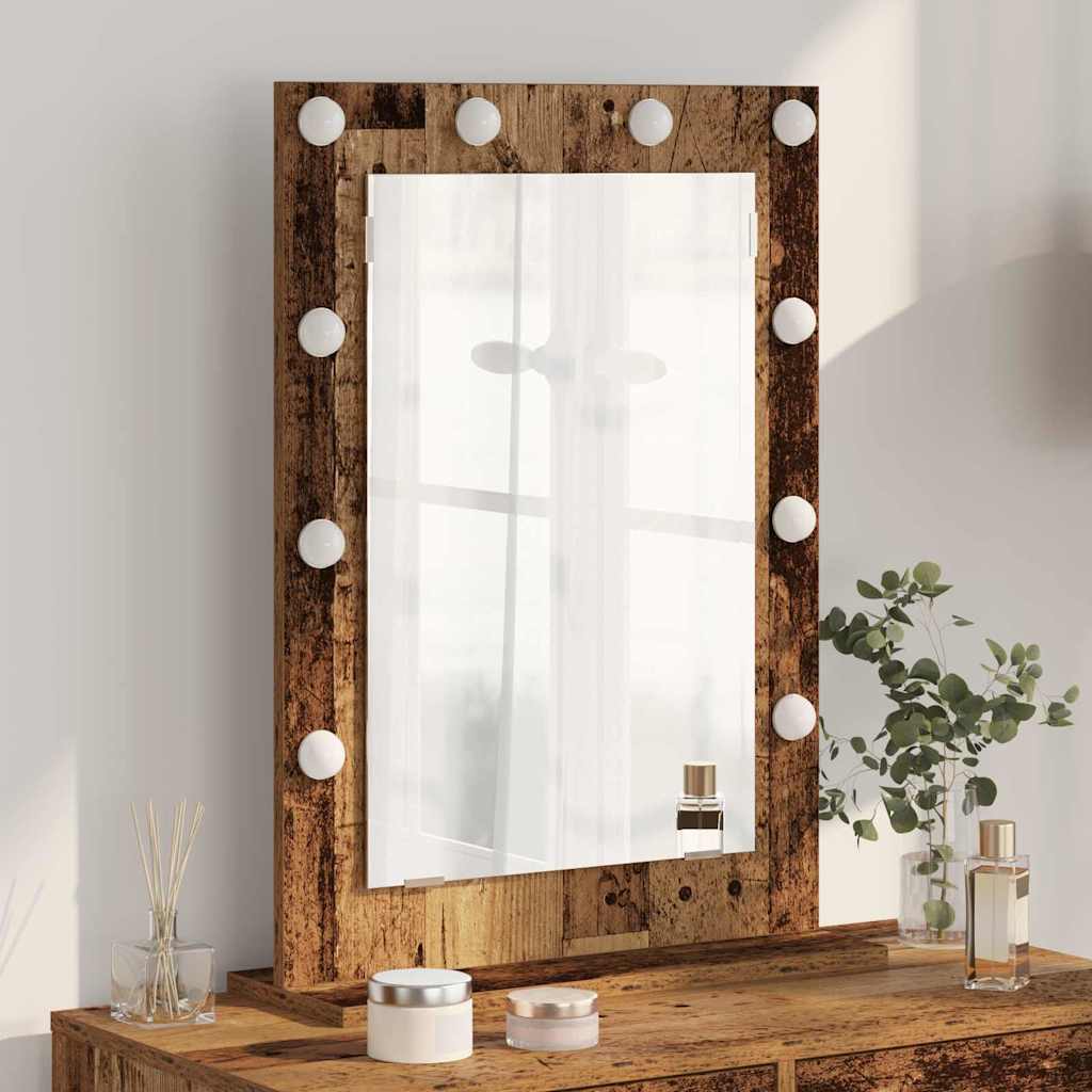 Vaskeskab Spejl Røget eg 70 x 50 x 18 cm Rektangulær