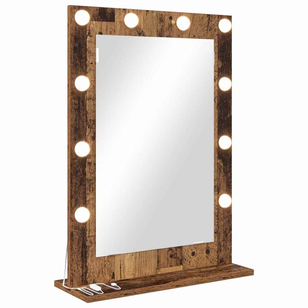 Vaskeskab Spejl Røget eg 70 x 50 x 18 cm Rektangulær