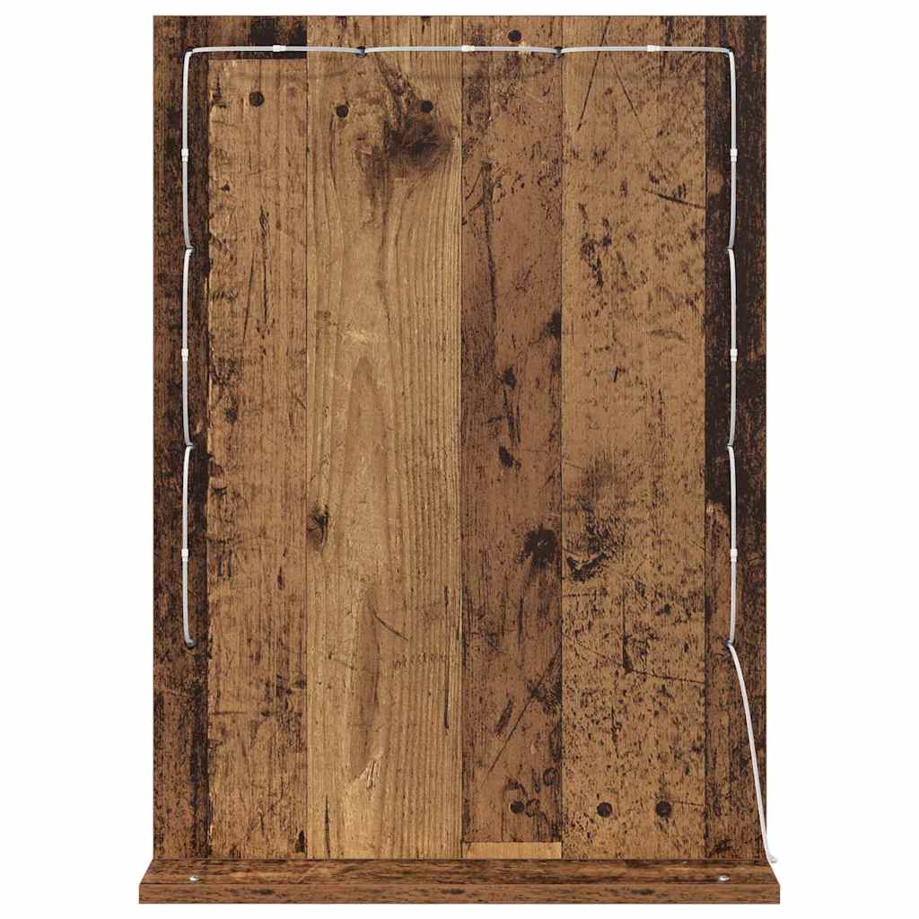 Vaskeskab Spejl Røget eg 70 x 50 x 18 cm Rektangulær