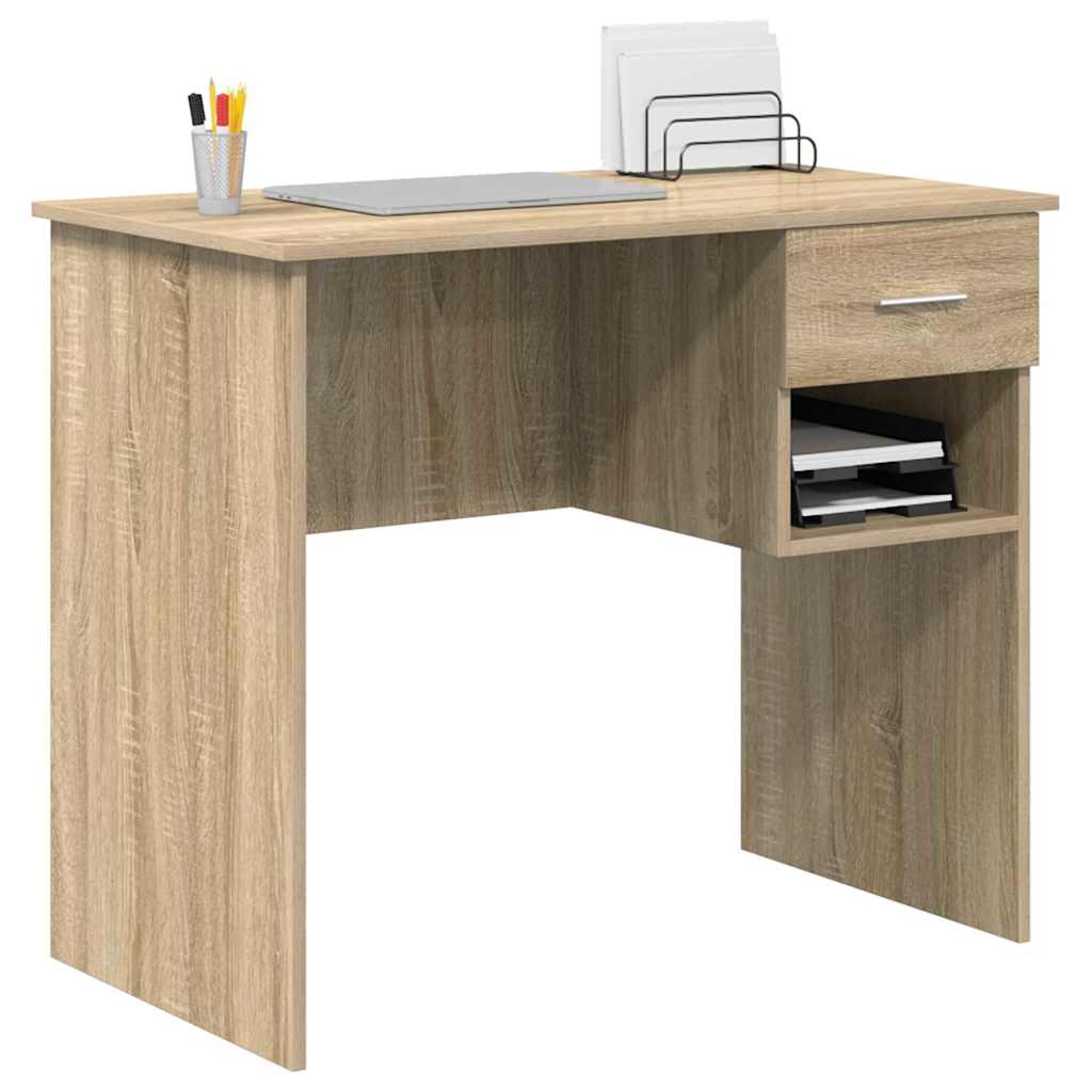 Bord Sonoma eg 90 x 49 x 75 cm Konstrueret træ