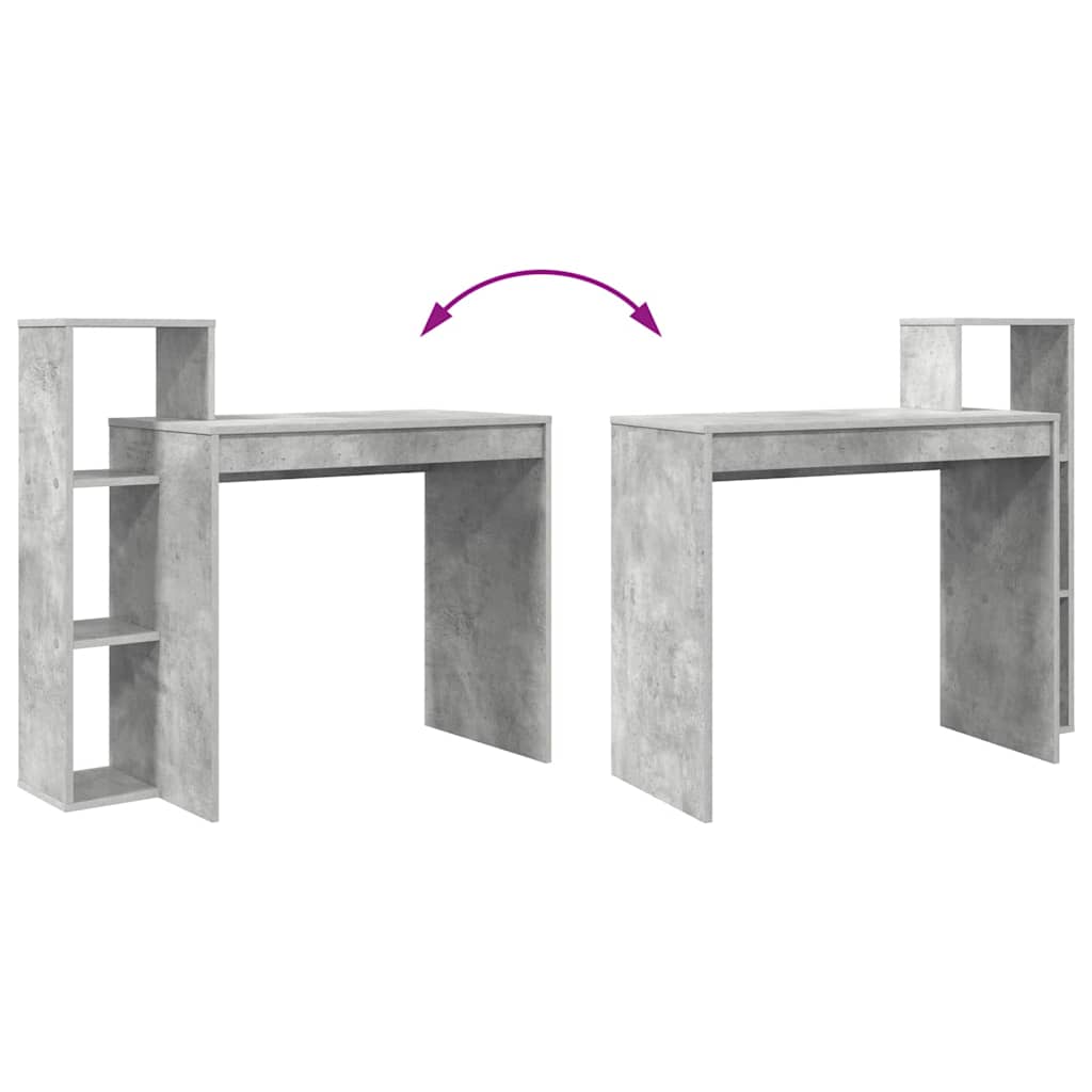 Bord Beton Grå Konstrueret træ 100 x 40 x 90 cm