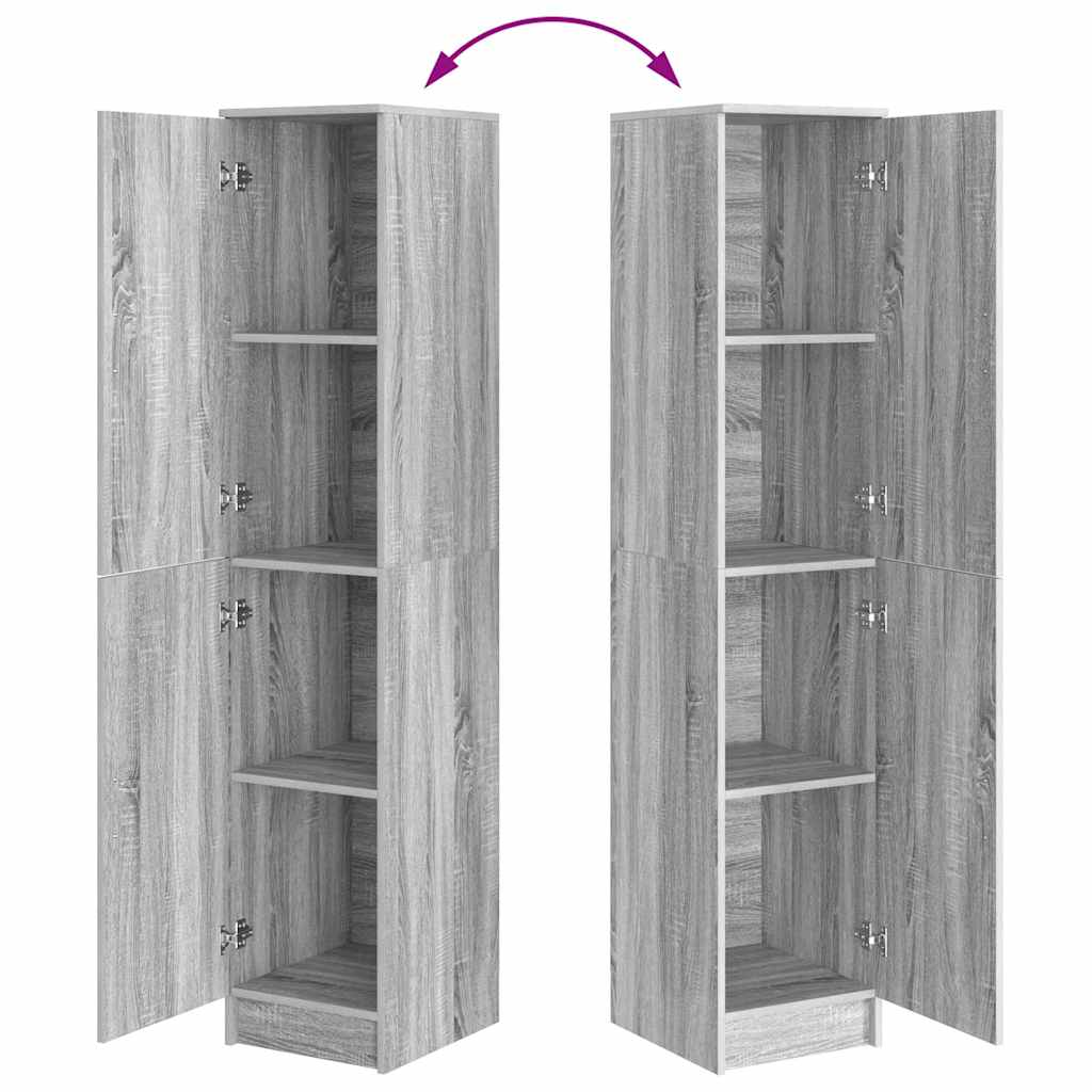 Highboard Grå Sonoma 35 x 39 x 168 cm