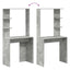Bord Beton Grå Konstrueret træ 78,5 x 37 x 154,5 cm