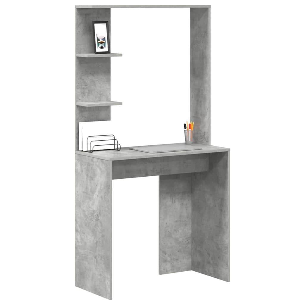 Bord Beton Grå Konstrueret træ 78,5 x 37 x 154,5 cm