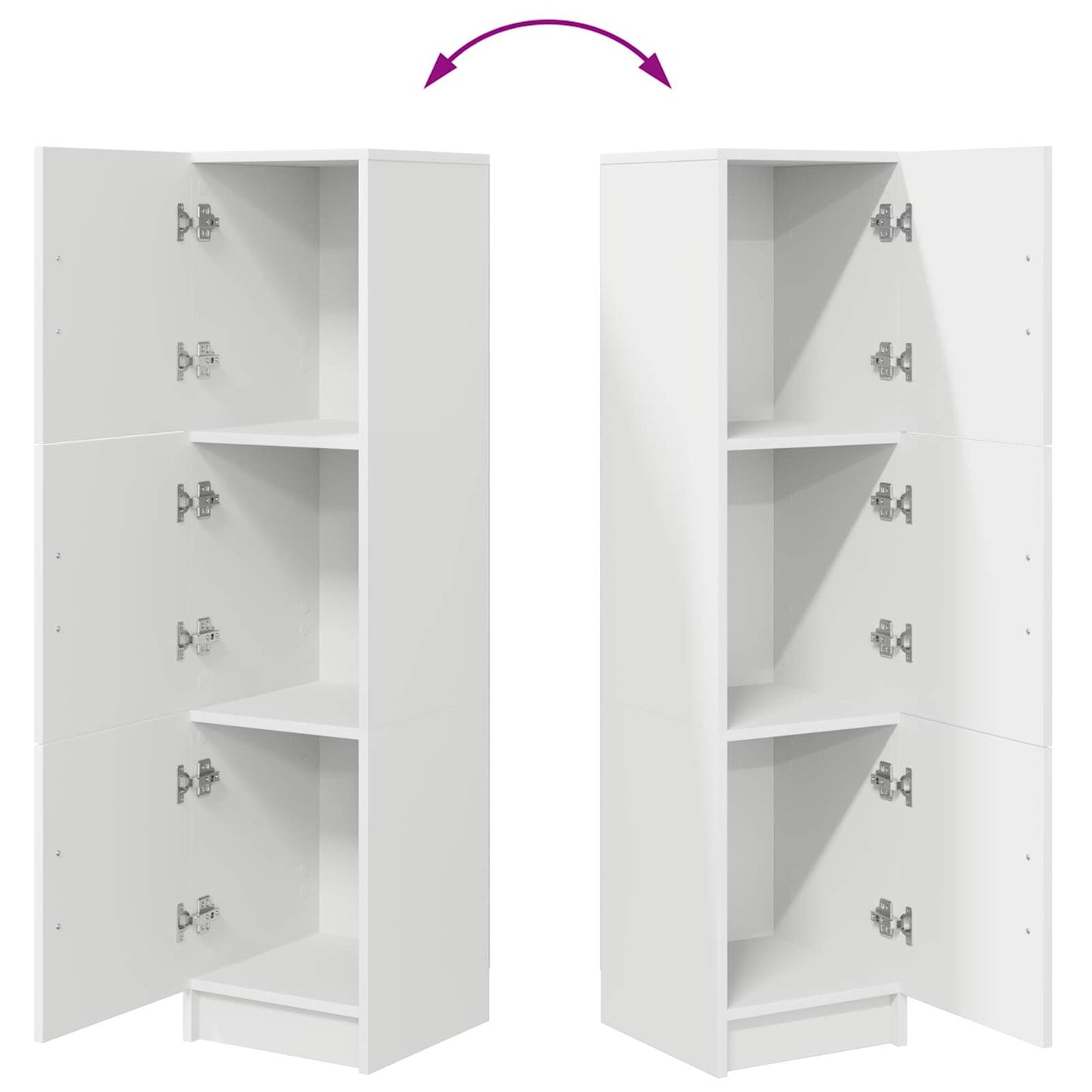 Highboard Hvid 31,5 x 32 x 122,5 cm