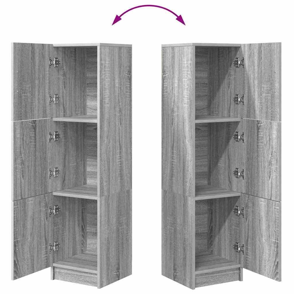 Highboard Grå Sonoma 31,5 x 32 x 122,5 cm