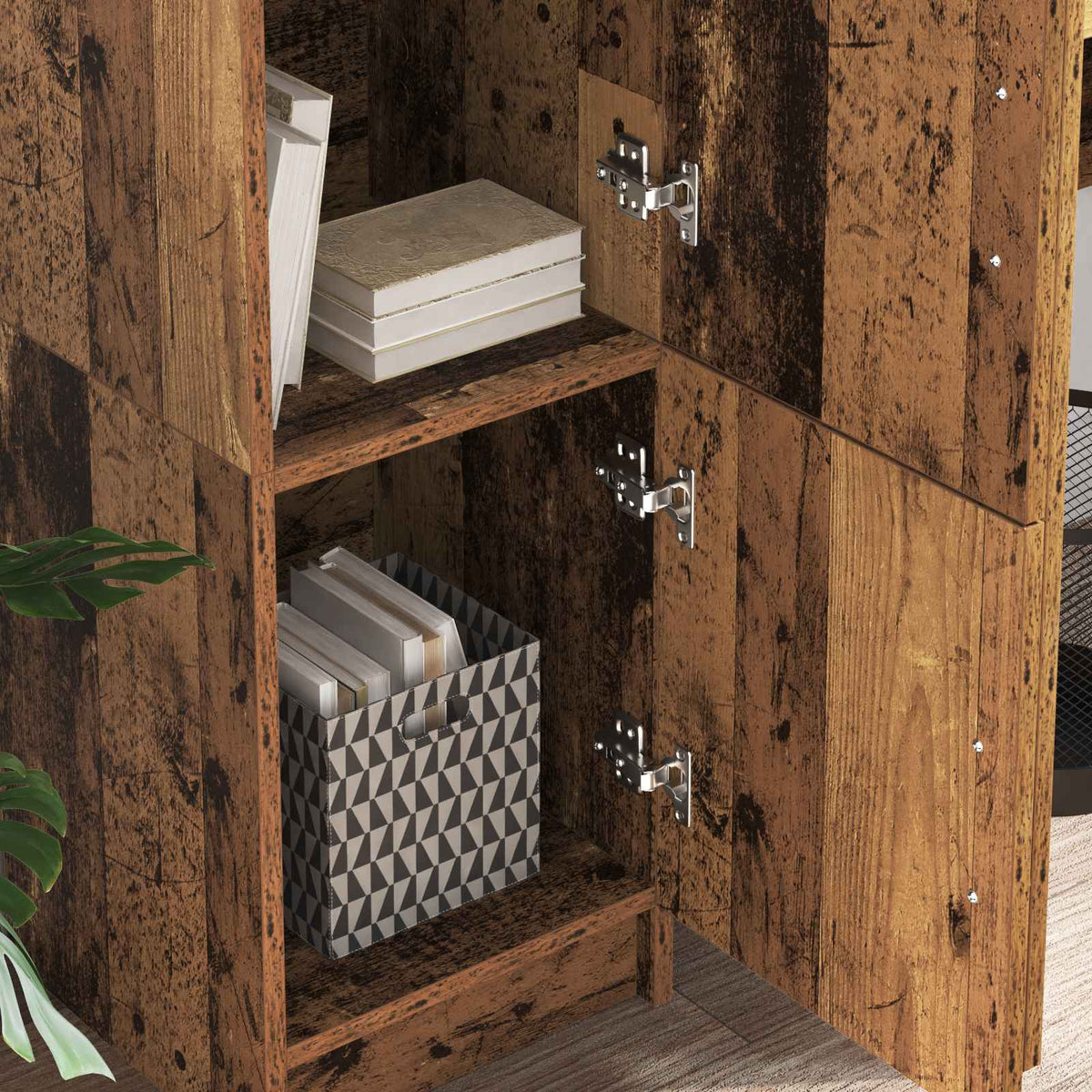 Highboard Gammelt træ 31,5 x 32 x 122,5 cm