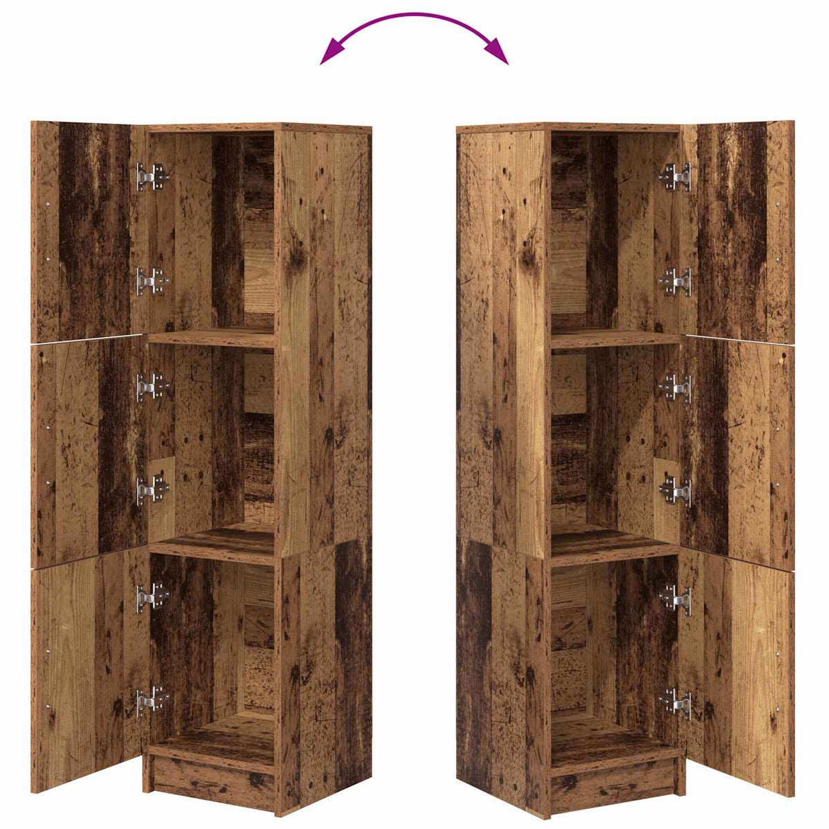 Highboard Gammelt træ 31,5 x 32 x 122,5 cm