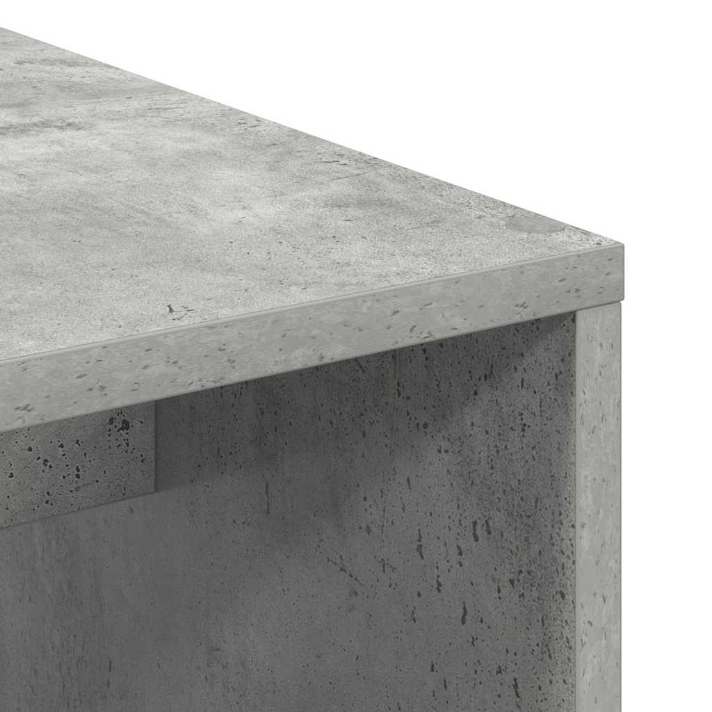 Bord Beton Grå 102 x 50 x 124 cm Konstrueret træ